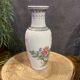 Ancient Chinese vase with porcelain bird green family 20th