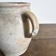 Ancien pot à graisse/vase en grès vernissé vintage – 2 anses