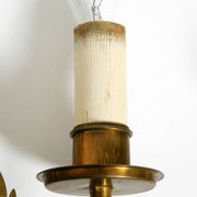 A pair of mid-century modern brass wall lamps by Vereinigte Werkstätten