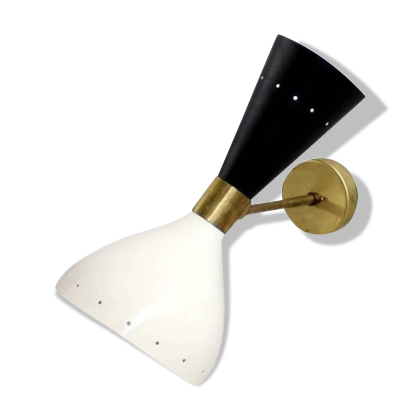 Black and white Italian Diabolo wall applique