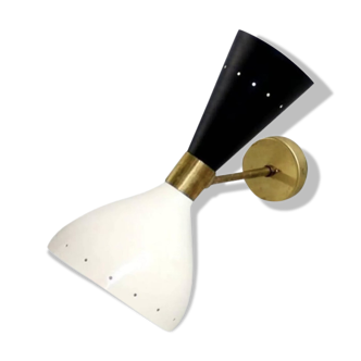 Black and white Italian Diabolo wall applique