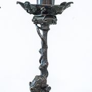 Paire de chandeliers en bronze Victor Paillard
