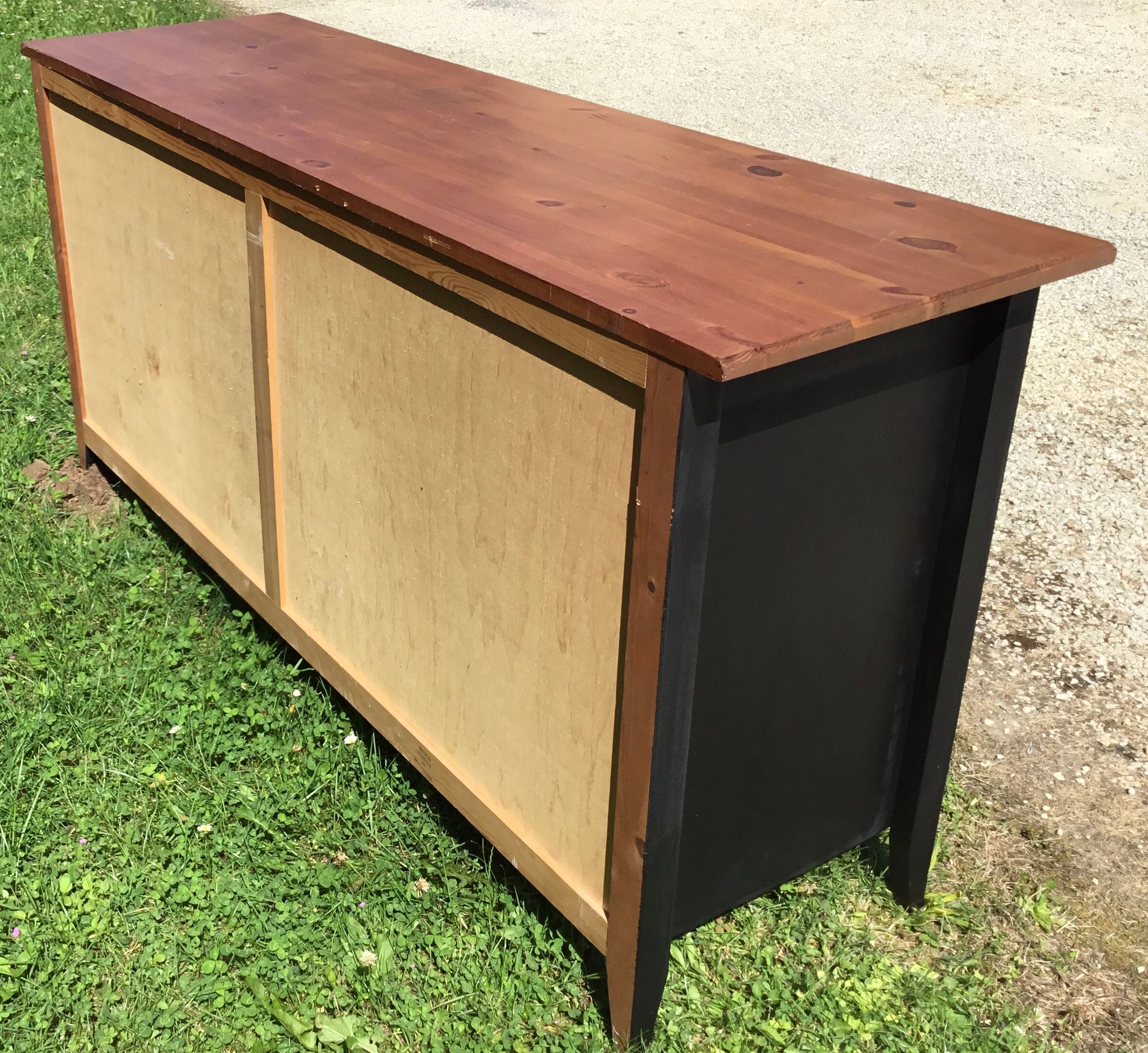 1980s fir chest of drawers