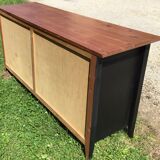 Commode en sapin des années 1980 relookée
