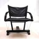 Fauteuil lounge en cuir Weishäupl Werkstätten String, 1980