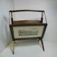 Foldable vintage magazine holder