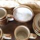 5 tasses à café en grès vintage
