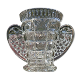 Art Deco bee-shaped vase in thick crystal