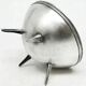 Space age sugar bowl, silver-plated brass, Poland, 1960s