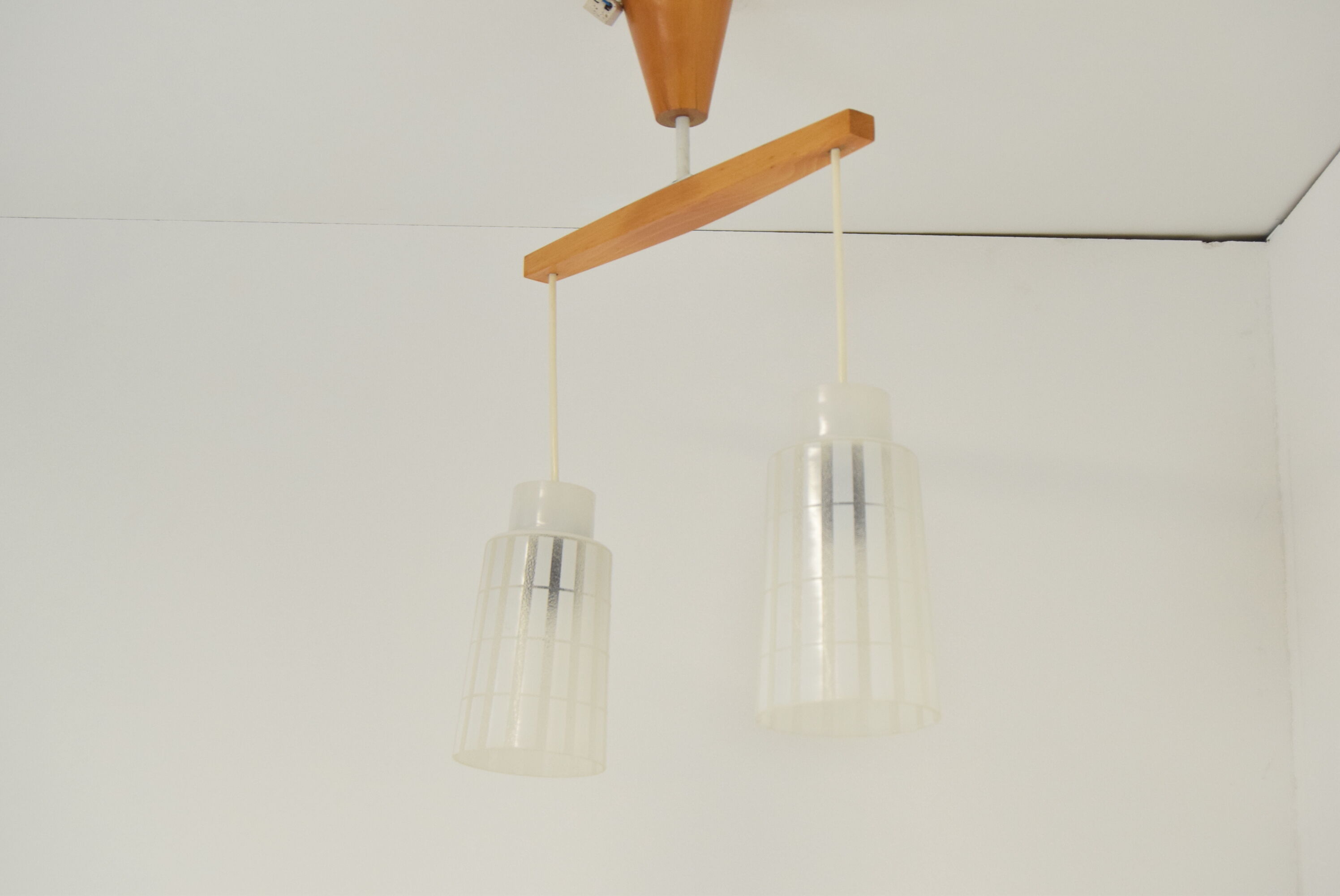 Mid-century Chandelier by Drevo Humpolec,1970's.
