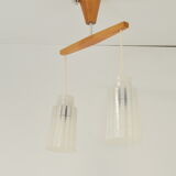 Mid-century Chandelier by Drevo Humpolec,1970's.