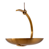 Vintage brass pendant light, France 1970.