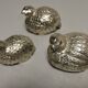 Set Salt + Pepper + Vintage mustard in the shape of birds / quails DLG Mauro Manetti