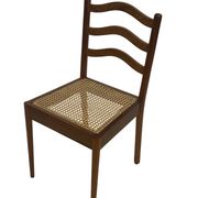 Vintage Teak Chair with Webbing - 1970s Design