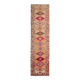 Vintage Turkish Hand-Knotted Wool Cotton Orange Runner Rug 85x344