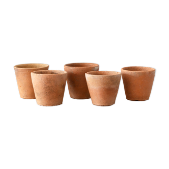 5 terracotta seedling pots 7/8 cm