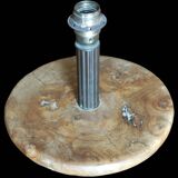 Old vintage solid wood lamp base