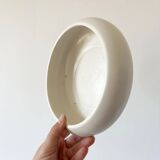 Matte white ceramic bowl, 1950s