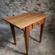 Compact French work table with bistro chair | Table circa 1900 | Chair circa 1950