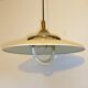 Metal and glass hanging lamp dating from the 1960s