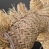 Hand crafted straw donkey, Marocco 1970s