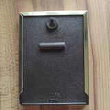 Set of 3 mini vintage gold and silver metal photo frames