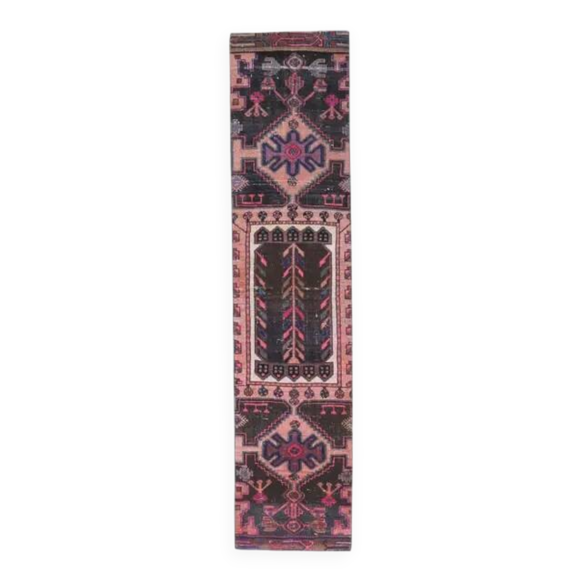 Vintage Turkish Oushak Handmade Wool Runner 55X235