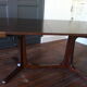 Vintage oval dining table with extensions for Baumann - 1960