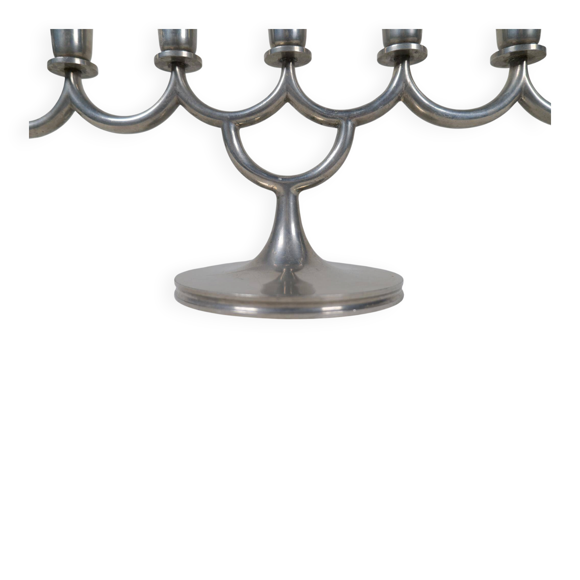 Art Deco chandelier in tin by Lars Holmström in Arvika, Sweden, 1931