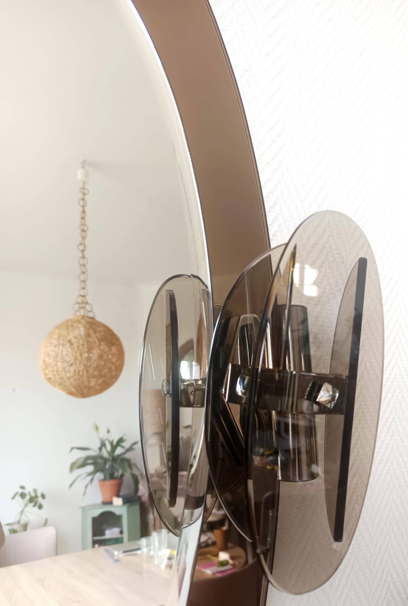 Space Age Mirror ISA Italy 1980