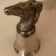 Calice or silver metal glass 19th century horse head