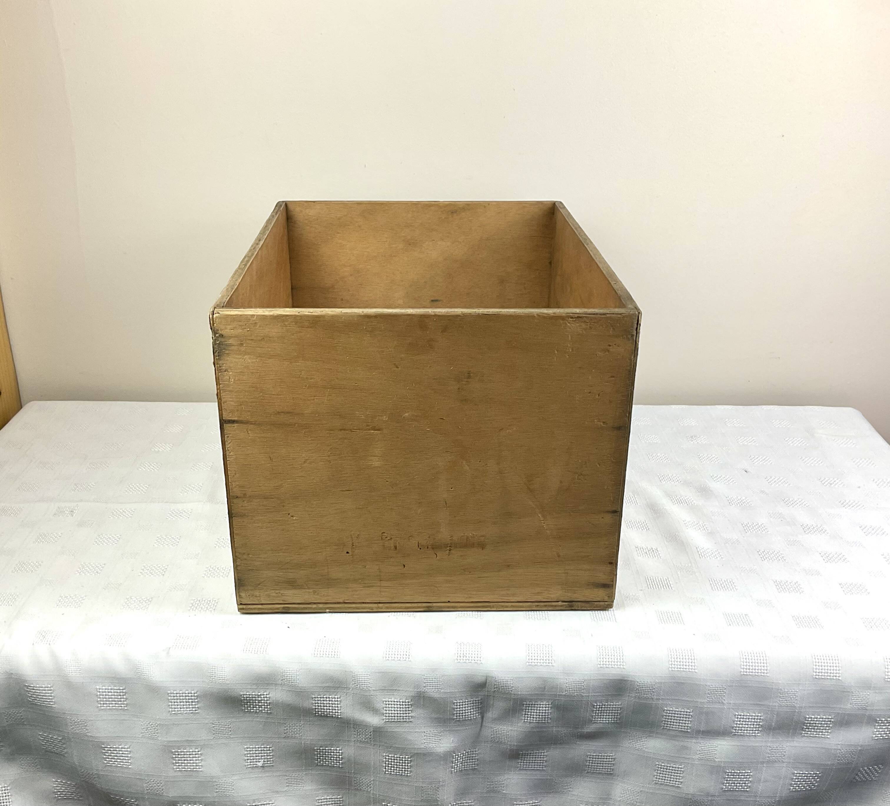 Old large wooden box