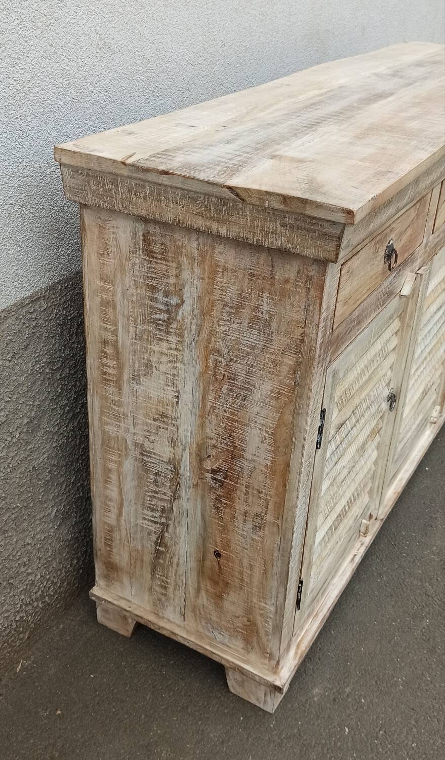 White wooden sideboard