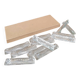 Lot de 12 porte-couteaux doubles vintage en cristal avec boîte