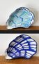 Lot of 2 oyster-shaped bowls.