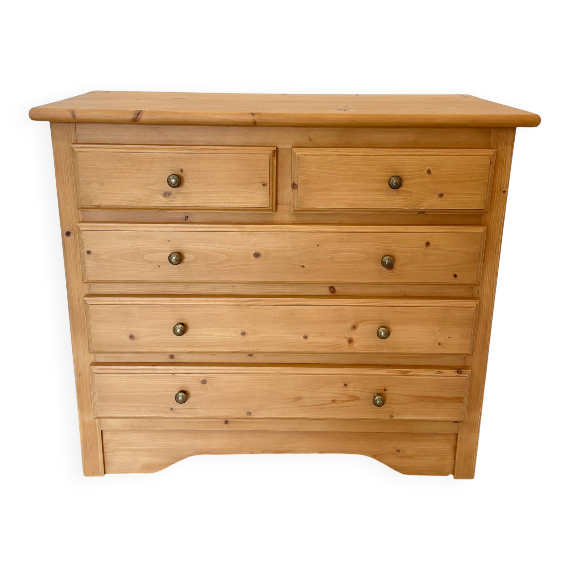 Solid pine chest of drawers - chic country style