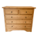 Solid pine chest of drawers - chic country style