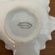 Antique limoges porcelain butter dish leaf shape white & chrome vintage