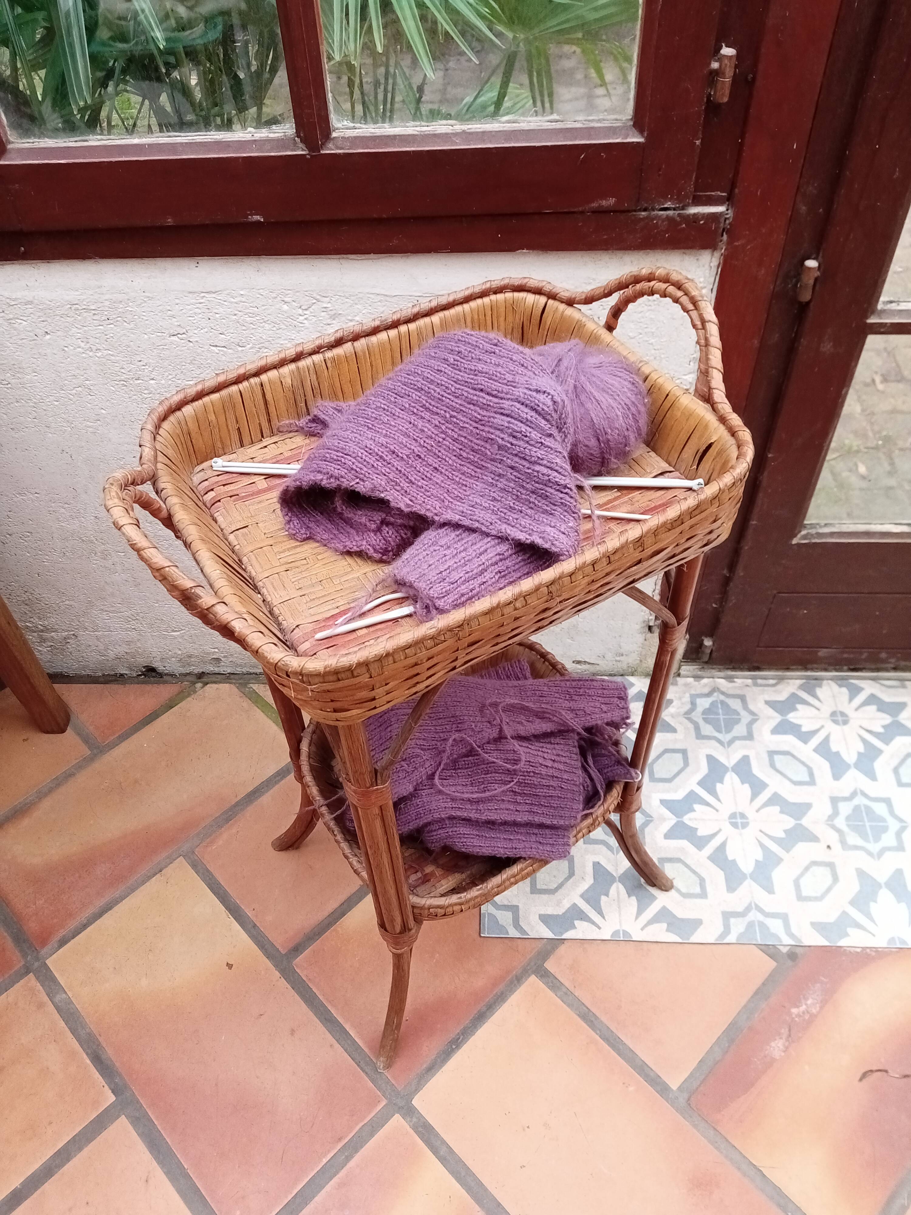 Small rattan table