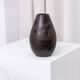 Dark brown ceramic Studio Keramik vase by Elisabeth Dunker, organic mid-century 1960s
