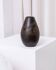 Dark brown ceramic Studio Keramik vase by Elisabeth Dunker, organic mid-century 1960s