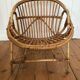Armchair basket adult rattan year 50