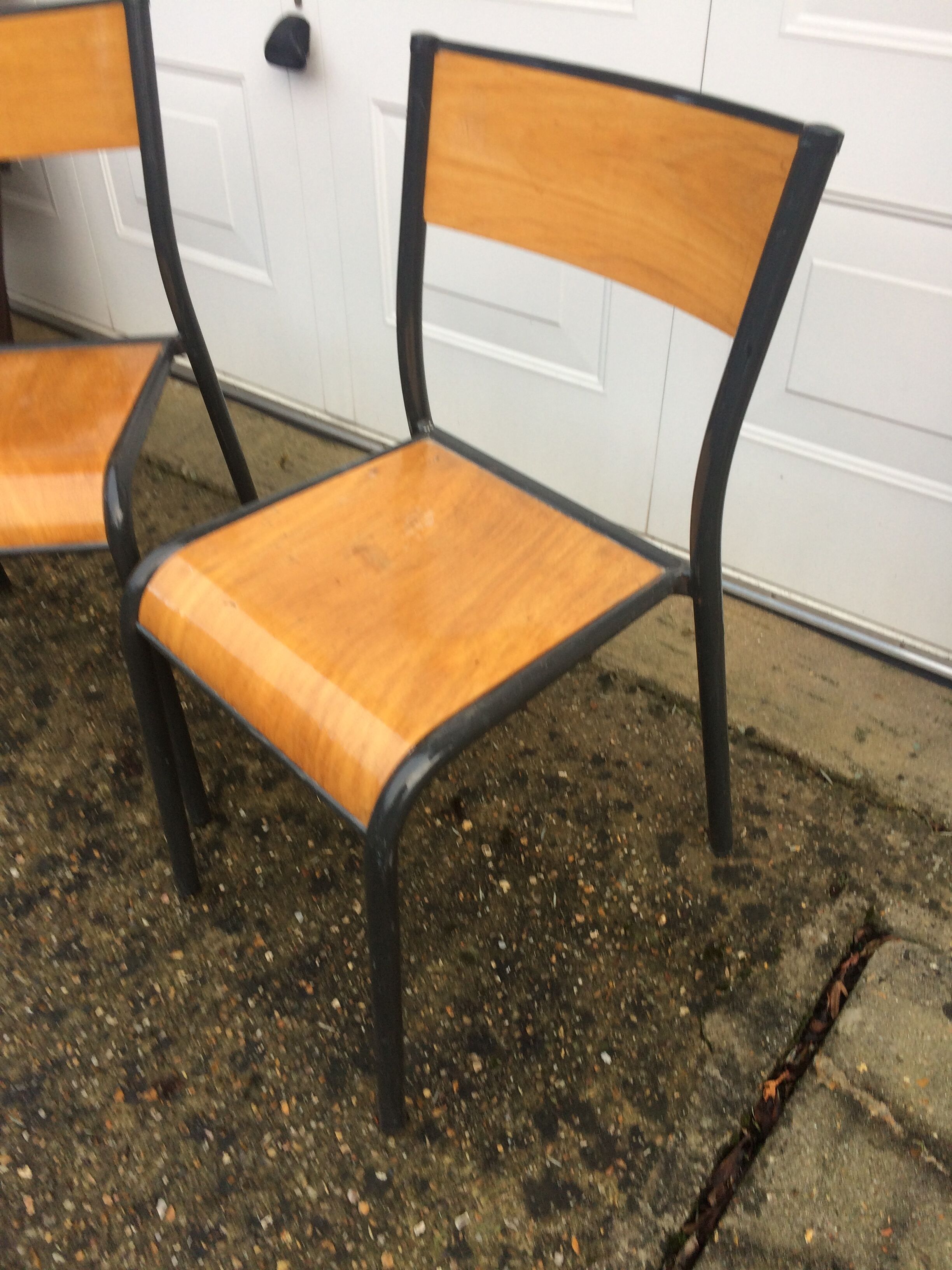 Pair of school chairs