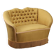 Capitonné loveseat 1950s