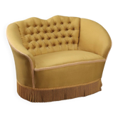 Capitonné loveseat 1950s