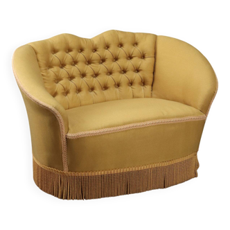 Capitonné loveseat 1950s