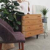 Ash chest of drawers, Danish design, 1970s, manufacturer: Hundevad & Co
