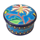 Boîte à bijoux en émaux de Longwy à decor d'edelweiss