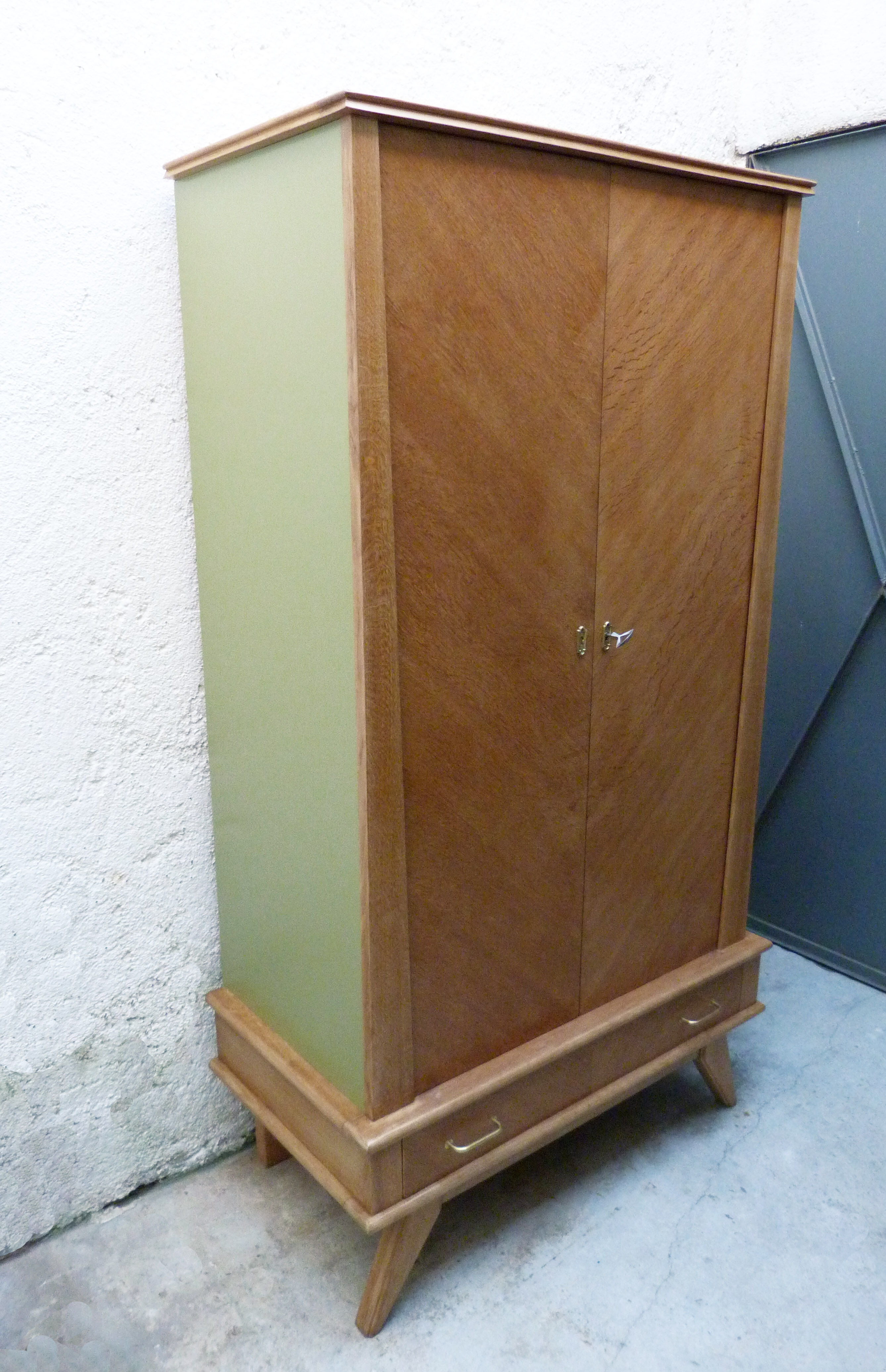 Vintage compass feet cabinet