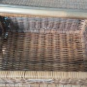 Rattan and wicker chest of drawers